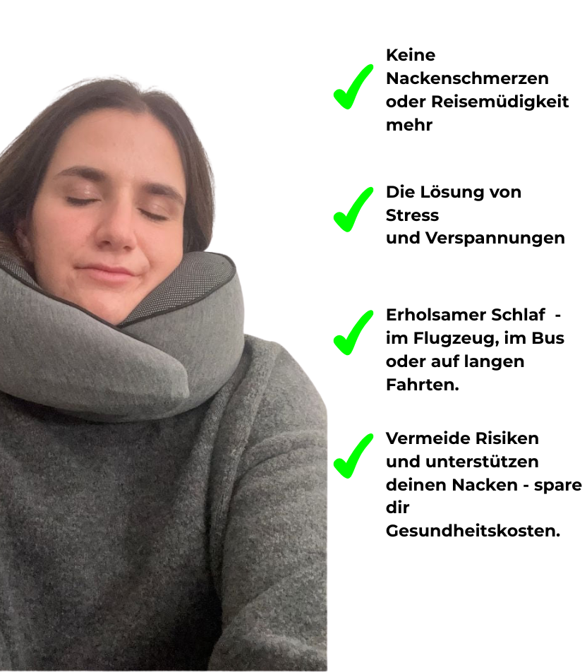 TravelCush - 360° Ergonomisches Reise Nackenkissen